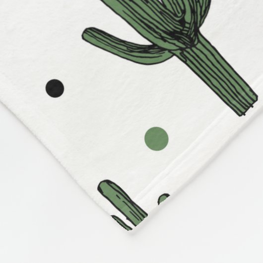 Cactus Fleece Deken (Hoek)