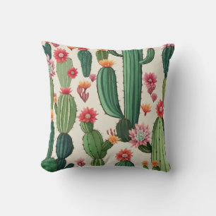 Cactus floraal kussen