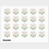 Cactus Floral Baby shower Sticker (Vel)