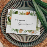 Cactus Floral Desert Groomsman-voorstel Kaart<br><div class="desc">Deze cactus floral woestijn groomsman is perfect voor je moderne woestijnbruiloft. Dit ontwerp is voorzien van zwarte eenvoudige kalligrafie met roerige cactus, planten, succulenten en cactus bloesems in geometrische boogbladen op een klassieke heldere witte achtergrond die overeenkomt met uw elegante traditionele bruiloft of rustic boho bruiloft in de lente, de...</div>