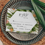 Cactus Floral Desert Monogram Wedding RSVP Kaart<br><div class="desc">Deze cactus floral woestijn monogram bruiloft rsvp kaart is perfect voor je moderne woestijnbruiloft. Dit ontwerp is voorzien van zwarte eenvoudige kalligrafie met roerige cactus, planten, succulenten en cactus bloesems in geometrische boogbladen op een klassieke heldere witte achtergrond die overeenkomt met uw elegante traditionele bruiloft of rustic boho bruiloft in...</div>