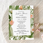 Cactus Floral Desert Wedding Lingerie Shower Kaart<br><div class="desc">Deze cactus floral woestijn bruiloft lingerie doucheuitnodiging is perfect voor je moderne woestijnbruiloft. Dit ontwerp is voorzien van zwarte eenvoudige kalligrafie met roerige cactus, planten, succulenten en cactus bloesems in geometrische boogbladen op een klassieke heldere witte achtergrond die overeenkomt met uw elegante traditionele bruiloft of rustic boho bruiloft in de...</div>