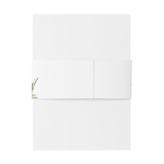 Cactus Floral Desert Wedding Uitnodigingen Wikkel (Achterkant Voorbeeld)