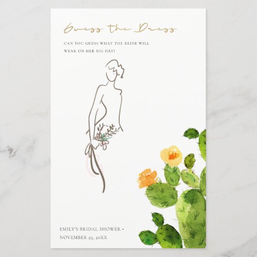 Cactus Floral raadt het dresse Vrijgezellenfeest s (Voorkant)