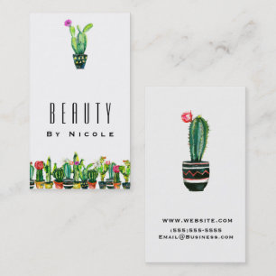 Cactus Floral Rustic Southwestern Boho Chic Visitekaartje