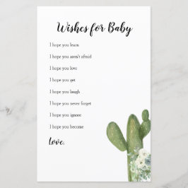 Cactus Floral Taco's over de liefdeswens voor Baby