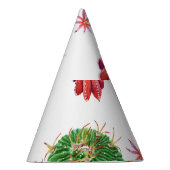 Cactus Floral: Waterverf achtergrond Feesthoedjes (Rechts)