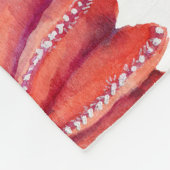 Cactus Floral: Waterverf achtergrond Fleece Deken (Hoek)