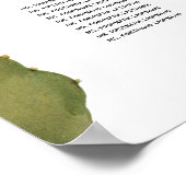 Cactus Flower 8 Table Floral Wedding Seating Chart Poster (Hoek)