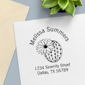 Cactus Flower Arch Address Zelfinktende Stempel