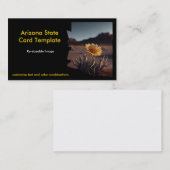 Cactus Flower Arizona Kaart State Visitekaartje (Voorkant / Achterkant)