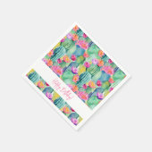 Cactus Flower Art Desert HAPPY BIRTHDAY Zuidwest Servet (Hoek)