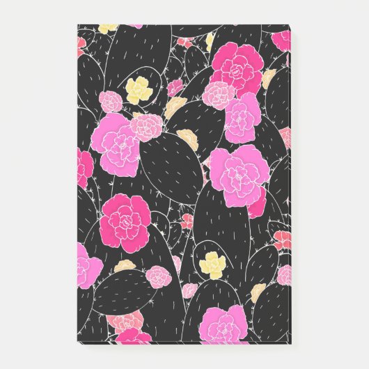 Cactus Flower Art Sketch Post-it® Notes (Voorkant)