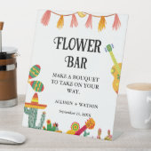Cactus Flower Bar Vrijgezellenfeest Tafelteken Reclamebord Met Voetstuk (Insitu)
