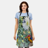 Cactus Flower & Birds Wood Poster Schort (Gedragen)