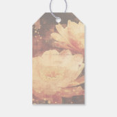 Cactus Flower Botanical Abstract Cadeaulabel (Achterkant)
