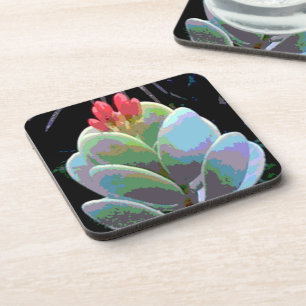 Cactus Flower Buds Bier Onderzetter