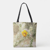 Cactus Flower Canvas tas (Achterkant)