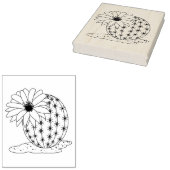 Cactus Flower Coloring Page Rubberstempel (Gestempeld)