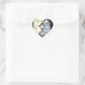 Cactus Flower Digital Ink Hart Sticker (Tas)