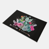 Cactus Flower Doormat, Planten Welkom Mat (Schuin)