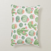 Cactus Flower Garden  Accent Kussen (Achterkant (Verticaal))