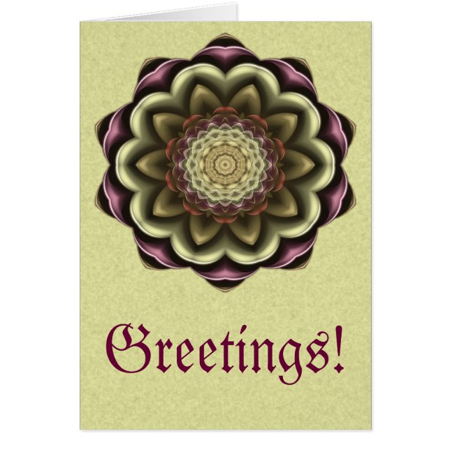 Cactus Flower Kaleidoscope Mandala (Voorkant)