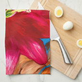 Cactus Flower Kitchen Towel Theedoek (Quarter Fold)