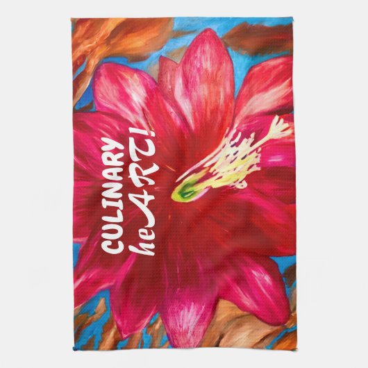 Cactus Flower Kitchen Towel Theedoek (Verticaal)