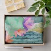 Cactus Flower LOCATION Watercolor Art Desert Tissuepapier (Geschenk)