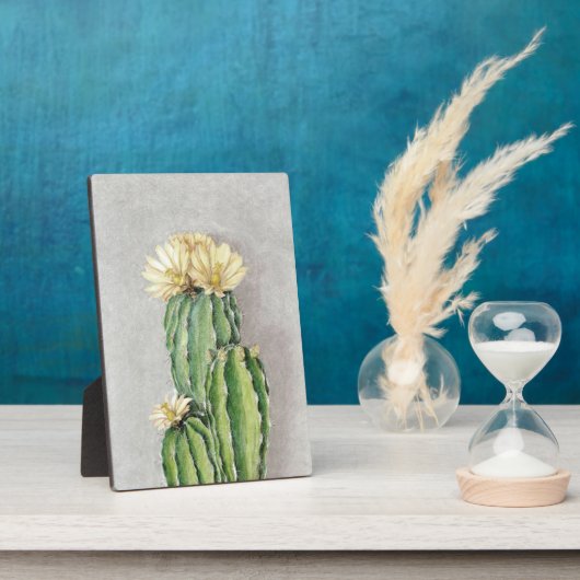 Cactus Flower Painting Fotoplaat (Zijkant)