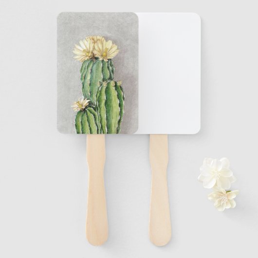 Cactus Flower Painting Handwaaier