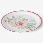 Cactus Flower Papieren Bordje (Gekanteld)