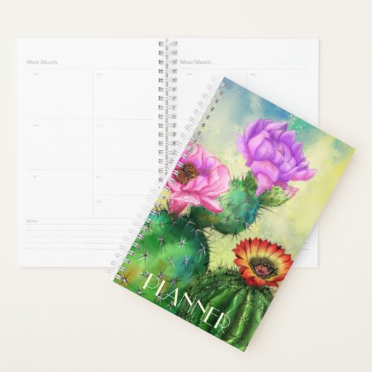 Cactus Flower Planner (Display)