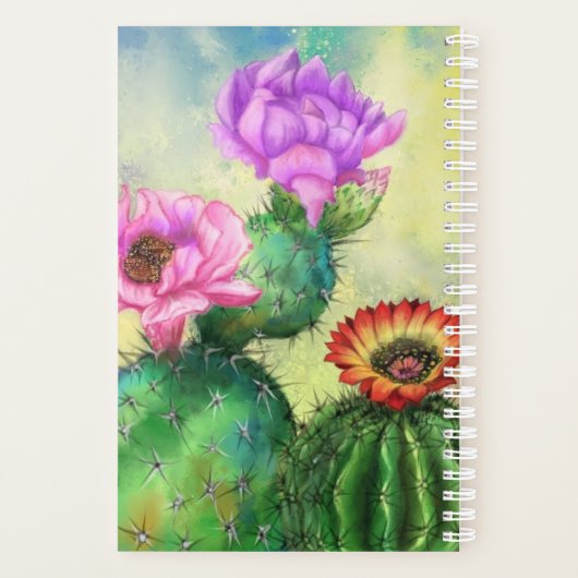 Cactus Flower Planner (Achterkant)