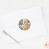 Cactus Flower Polka Dot Bedankt Ronde Sticker (Envelop)