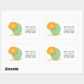 Cactus Flower - Pricly Dingen Quote Rechthoekige Sticker (Vel)