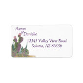 Cactus Flower Return Address Label (Voorkant)