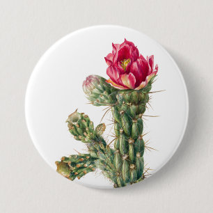 Cactus Flower Ronde Button 7,6 Cm