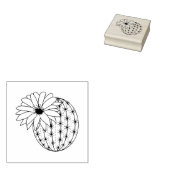 Cactus Flower Rubberstempel (Gestempeld)