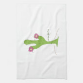 Cactus Flower Theedoek (Verticaal)