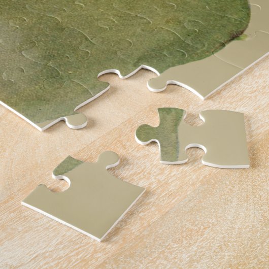 Cactus Flower Waterverf Margaret Armstrong Floral Legpuzzel (Zijkant)