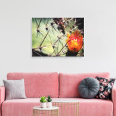Cactus Flower Wrapped Canvas Afdruk (Insitu (Woonkamer))