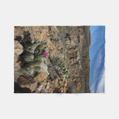 Cactus Flowering Fleece Deken (Voorkant (Horizontaal))