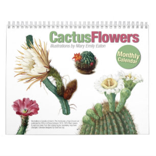 Cactus Flowers Agenda Kalender