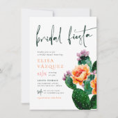 Cactus Flowers Bold Colorful Fiesta Vrijgezellenfe Kaart (Voorkant)