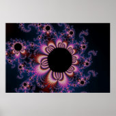Cactus Flowers - Fractal Poster (Voorkant)