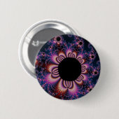 Cactus Flowers - Fractal Ronde Button 5,7 Cm (Voorkant /achterkant)