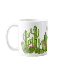 Cactus Flowers Green Pink Text Desert Keepomwille 