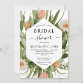 Cactus Flowers Lijst Bridal Shower Kaart (Voorkant)